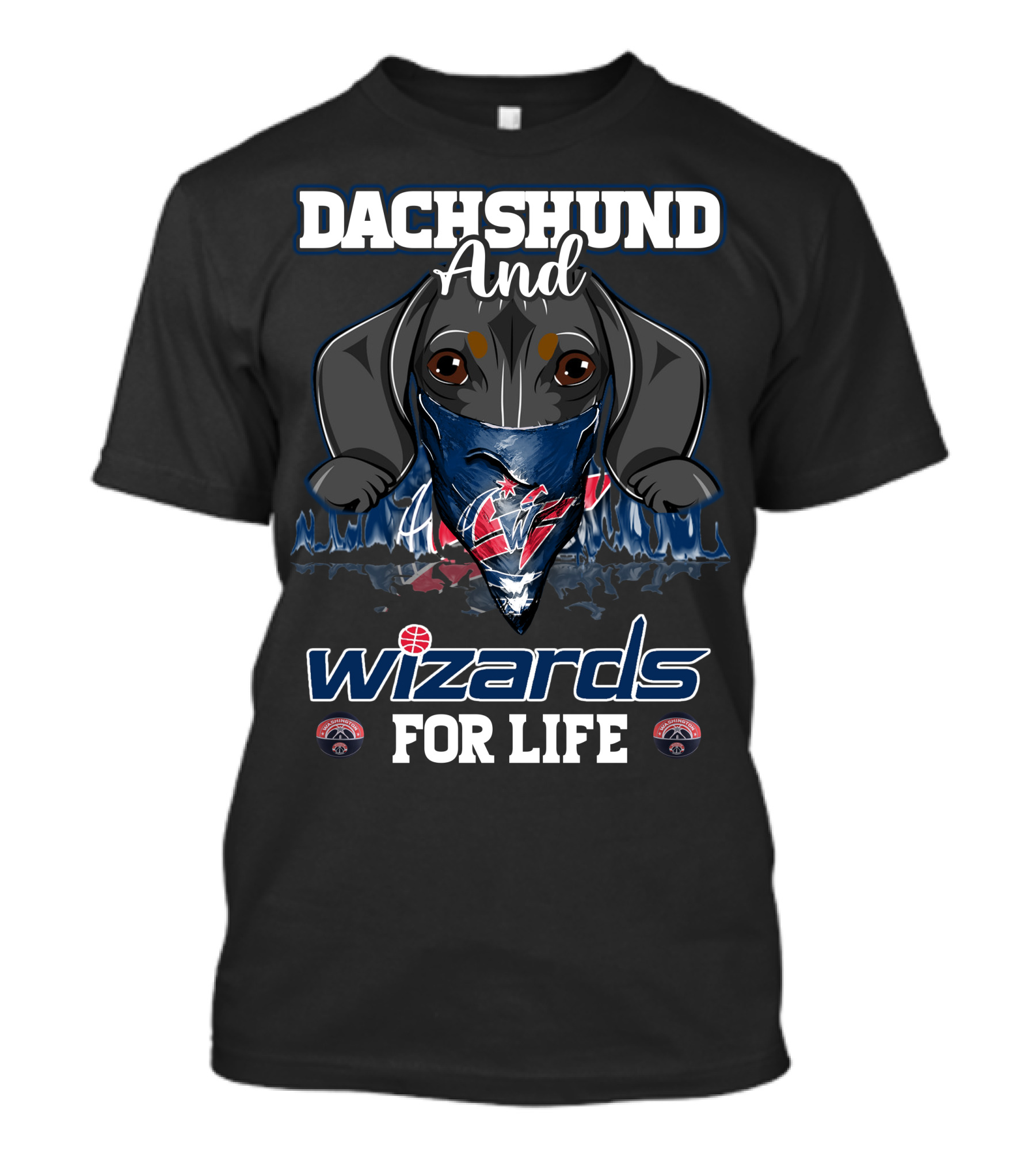 Dachshund And Wizards For Life Washington Wizards T-Shirt