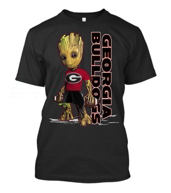 Groot Georgia Bulldogs Football Team Fan T-Shirt