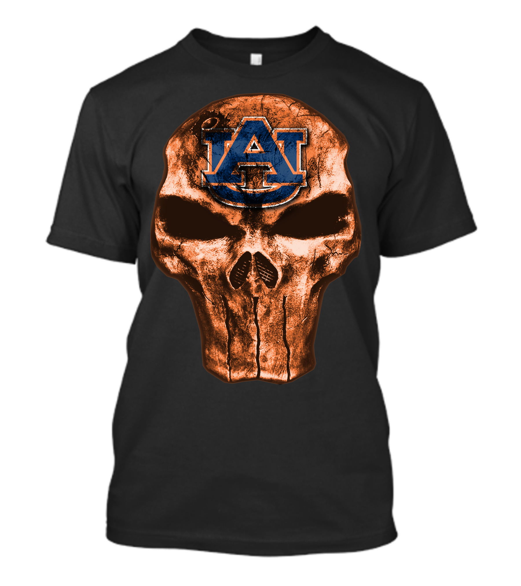 Auburn Tigers Skull T-Shirt