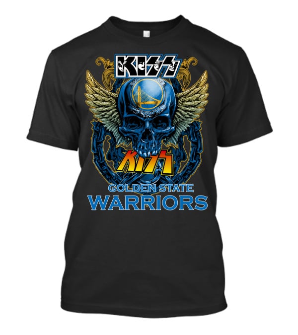 KISS Golden State Warriors Skull T-Shirt