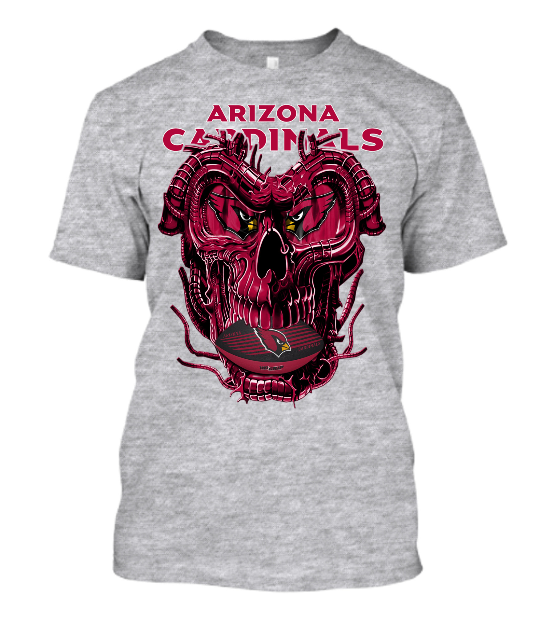 Arizona Cardinals Dragonskull Fusion Gridiron T-Shirt
