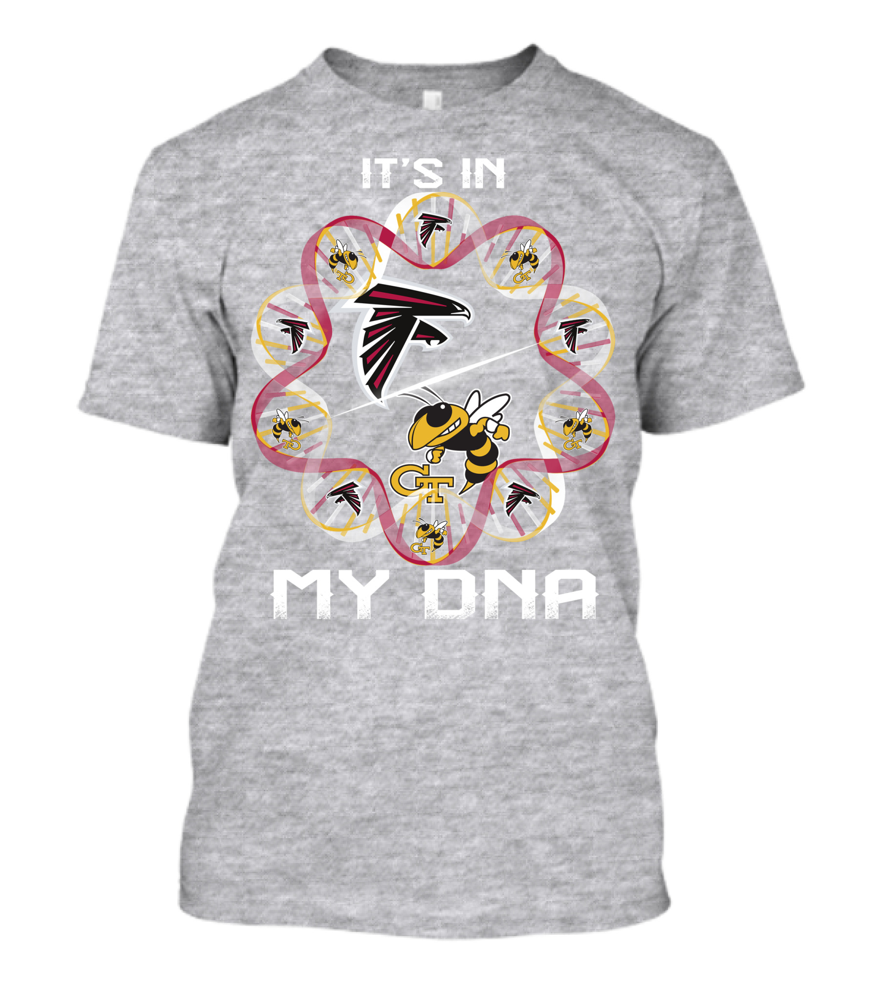 It's In My Dna Atlanta Falcons Georgia Tech T-Shirt
