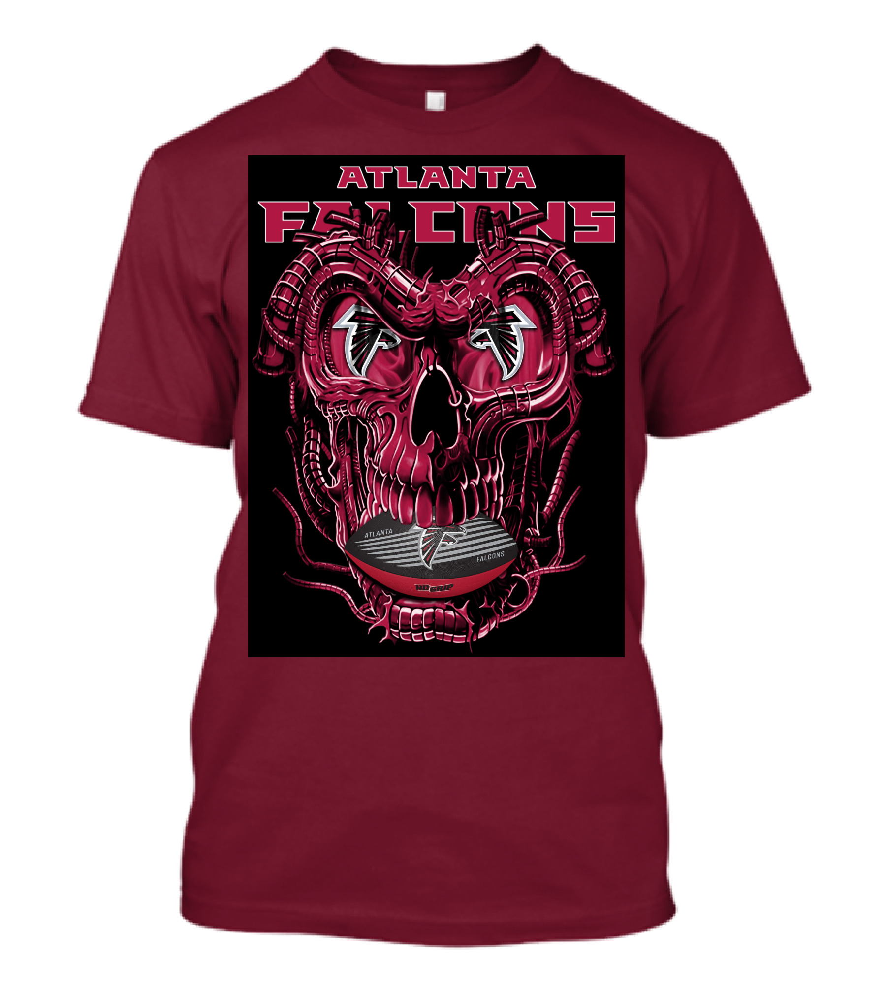 Atlanta Falcons Dragonskull Helmet T-Shirt