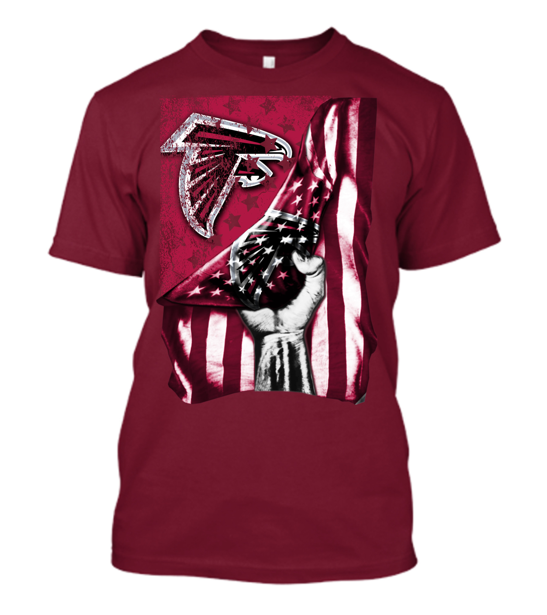 Atlanta Falcons American Flag Pride Banner T-Shirt