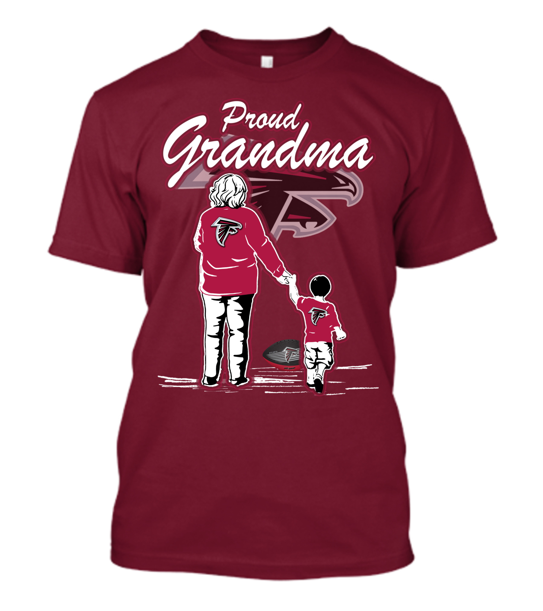 Proud Grandma Atlanta Falcons Football Family T-Shirt