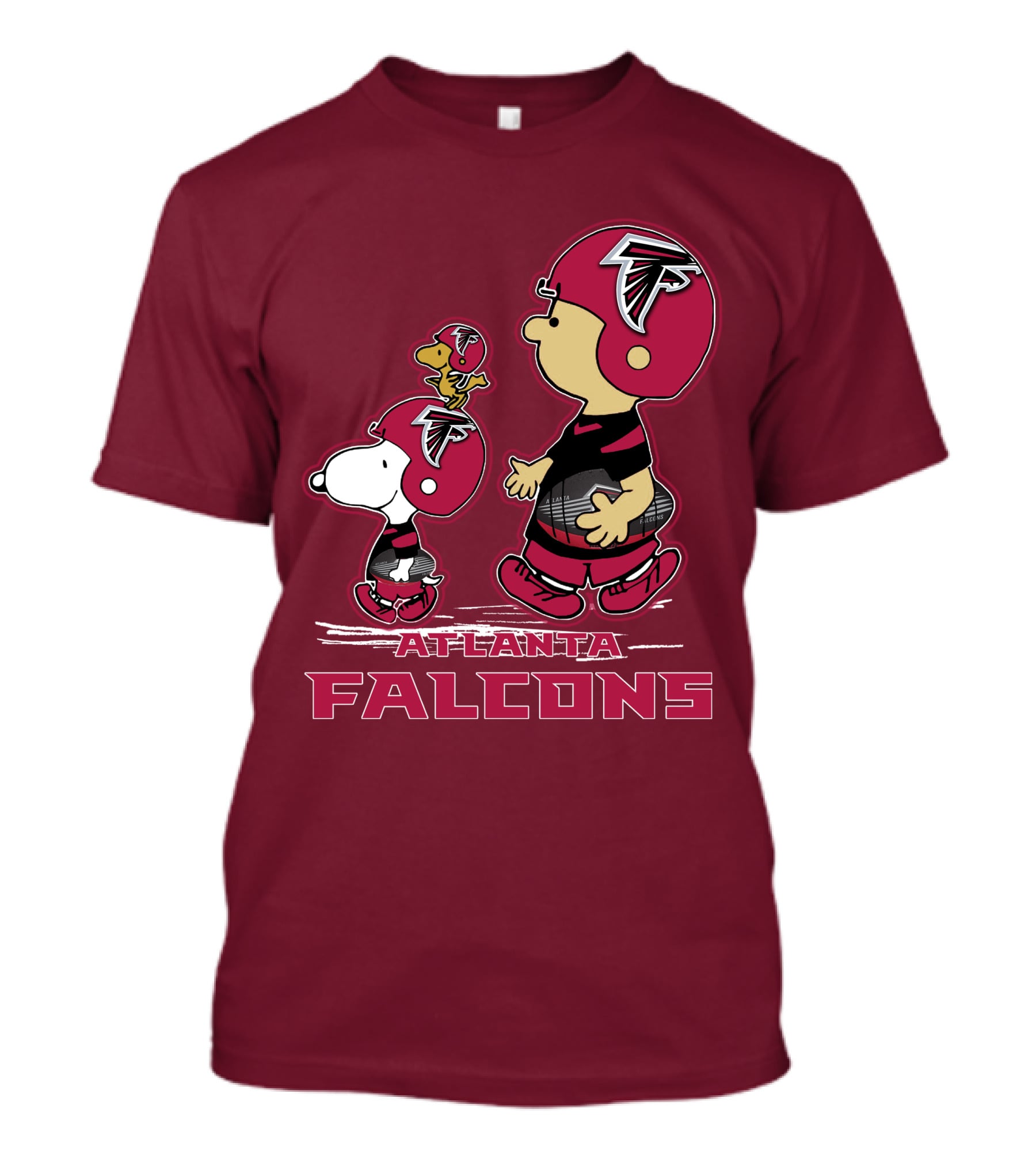 Atlanta Falcons Snpfootball Peanuts Characters T-Shirt