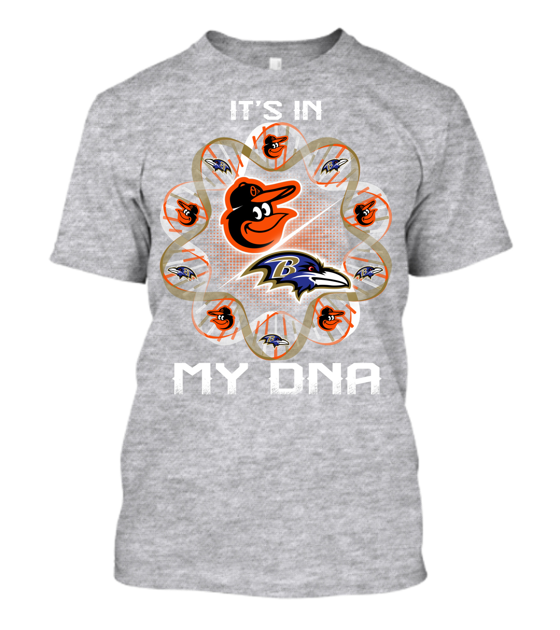 It's In My Dna Baltimore Ravens Orioles T-Shirt