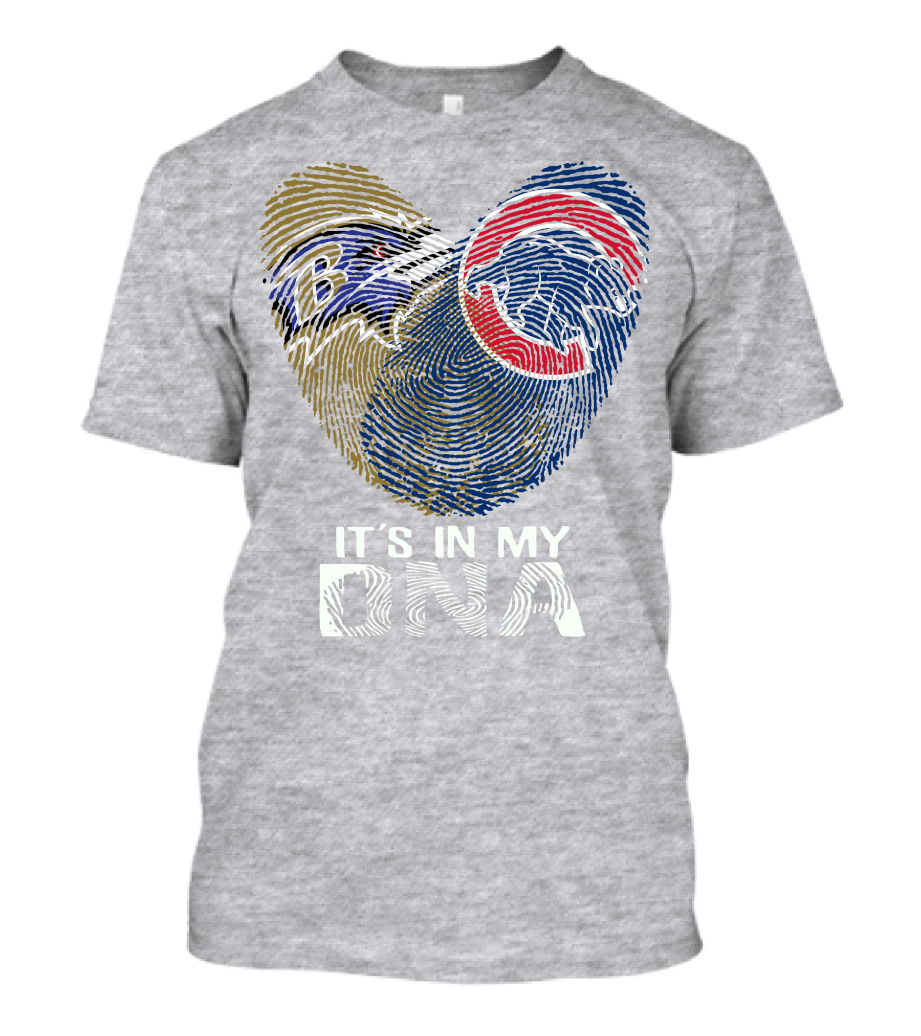 Baltimore Ravens Chicago Cubs It's In My Dna T-Shirt