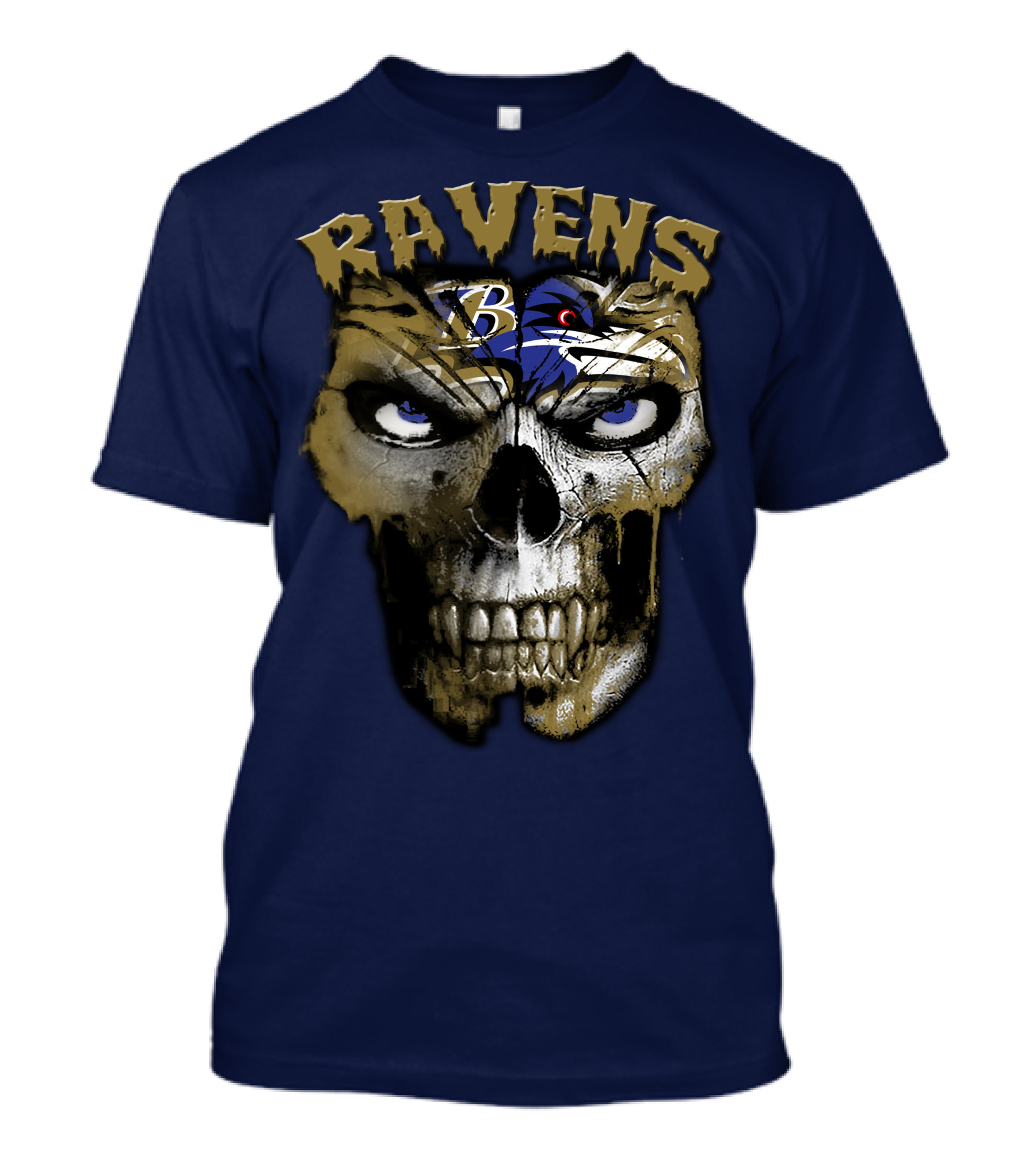 Ravens Baltimore Skull B Logo T-Shirt
