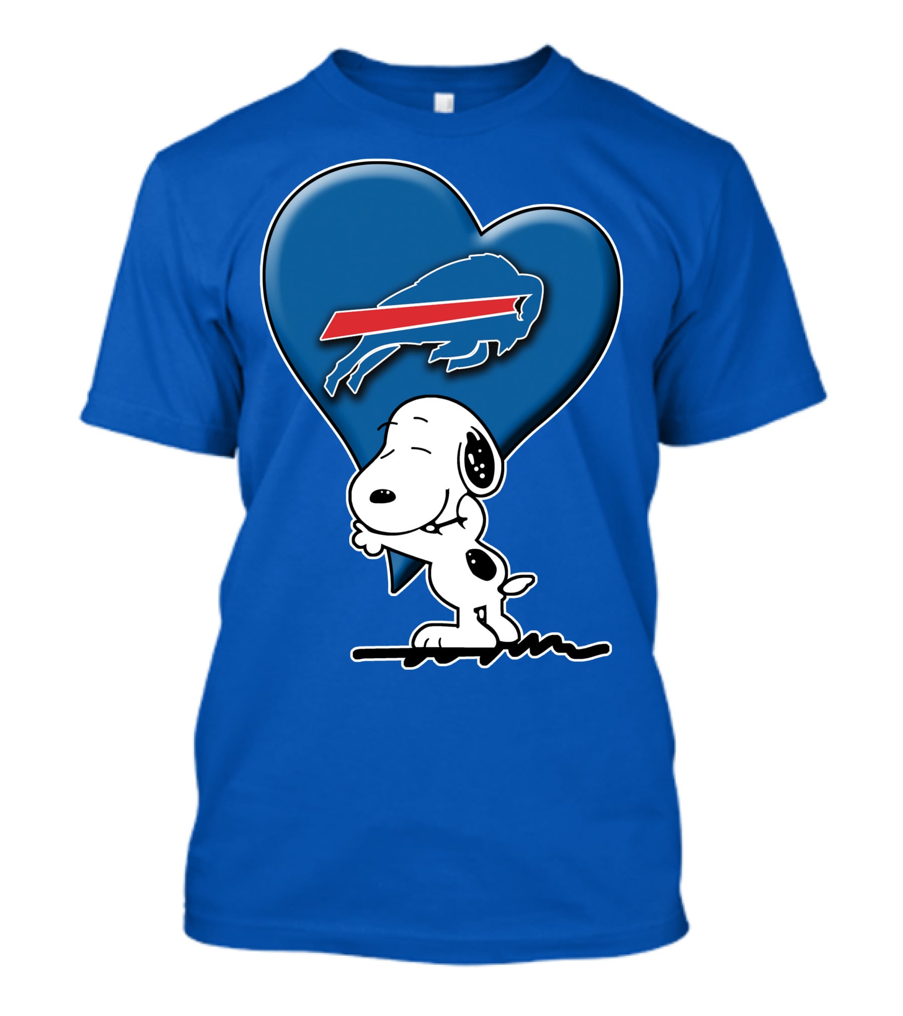 Snoopy Hugging Heart Buffalo Bills T-Shirt