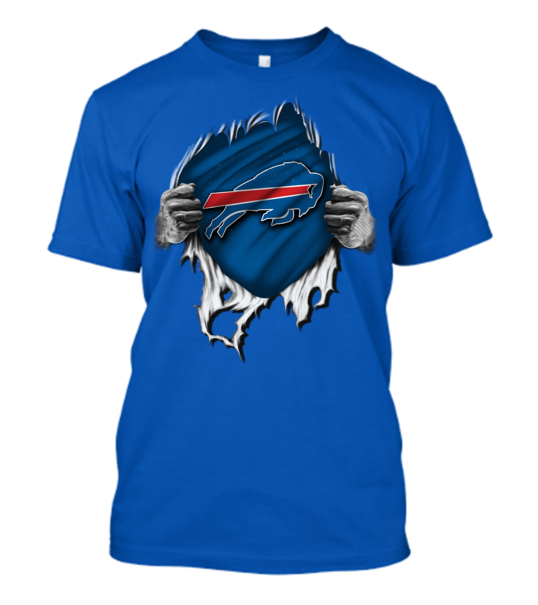 Buffalo Bills Torn Open Super Fan T-Shirt