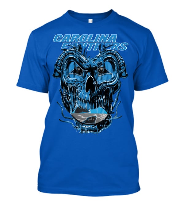 Carolina Panthers Dragonskull Helmet T-Shirt