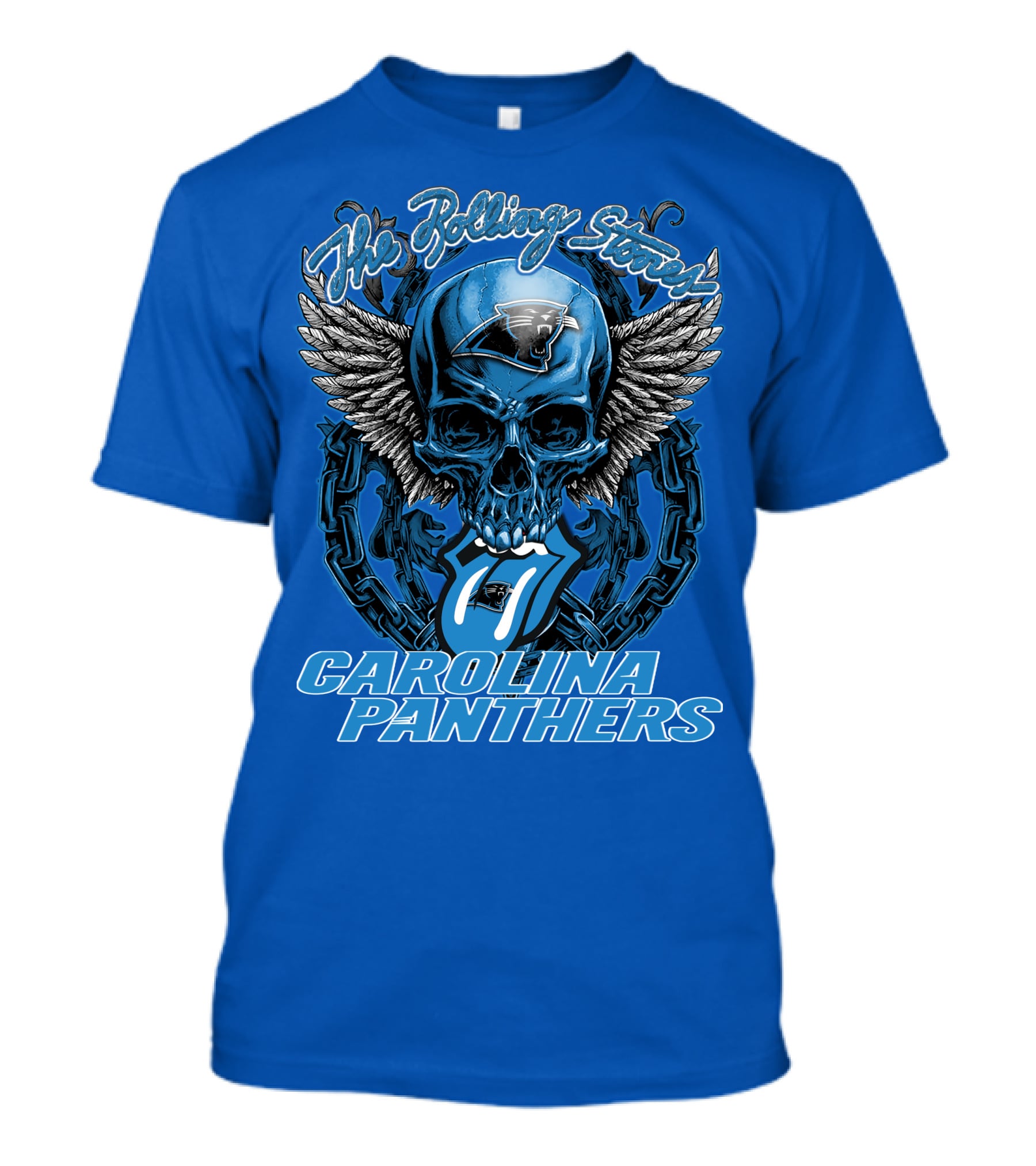 The Rolling Stones Carolina Panthers Skull Wing T-Shirt
