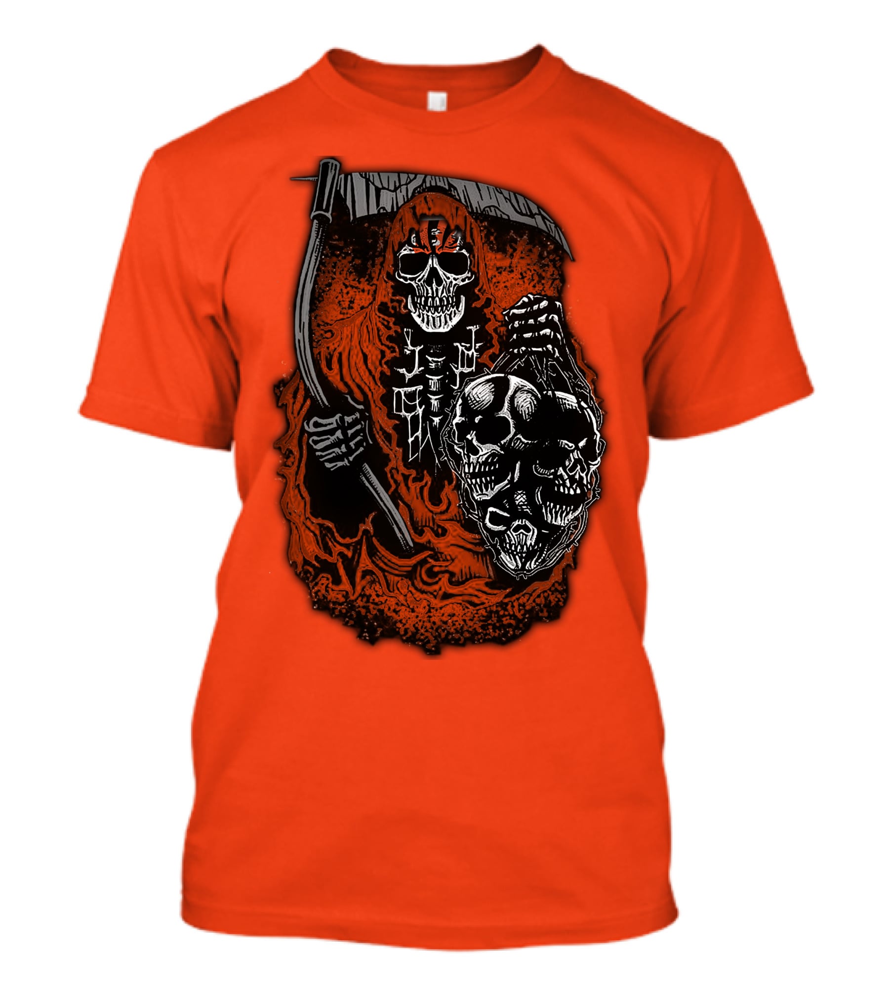 Cincinnati Bengals Reaper Skull T-Shirt