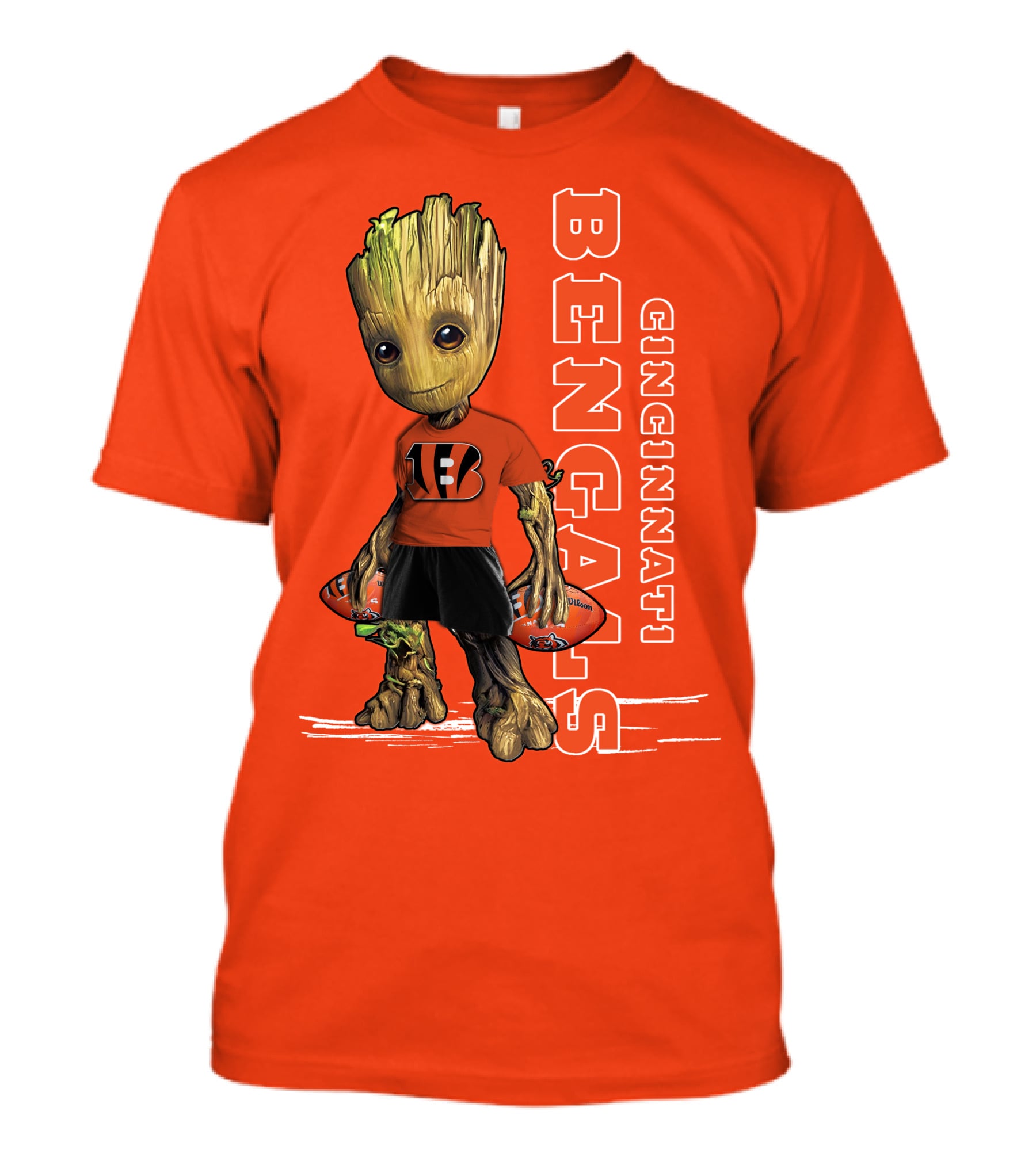 Groot V1 Cincinnati Bengals Football T-Shirt