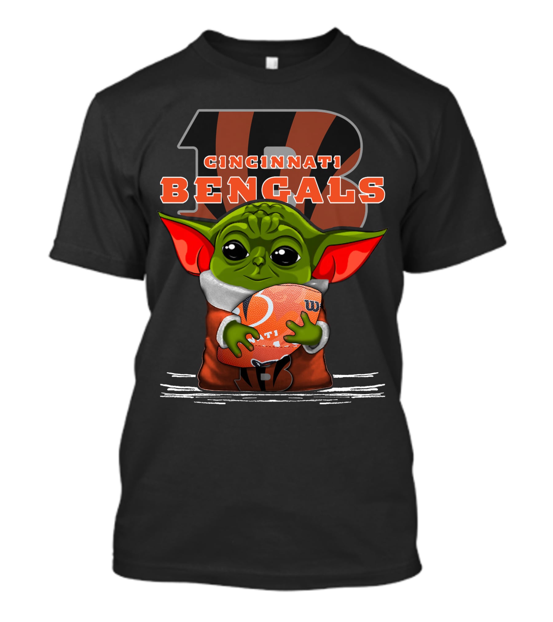 Yoda Cincinnati Bengals Football Fan T-Shirt