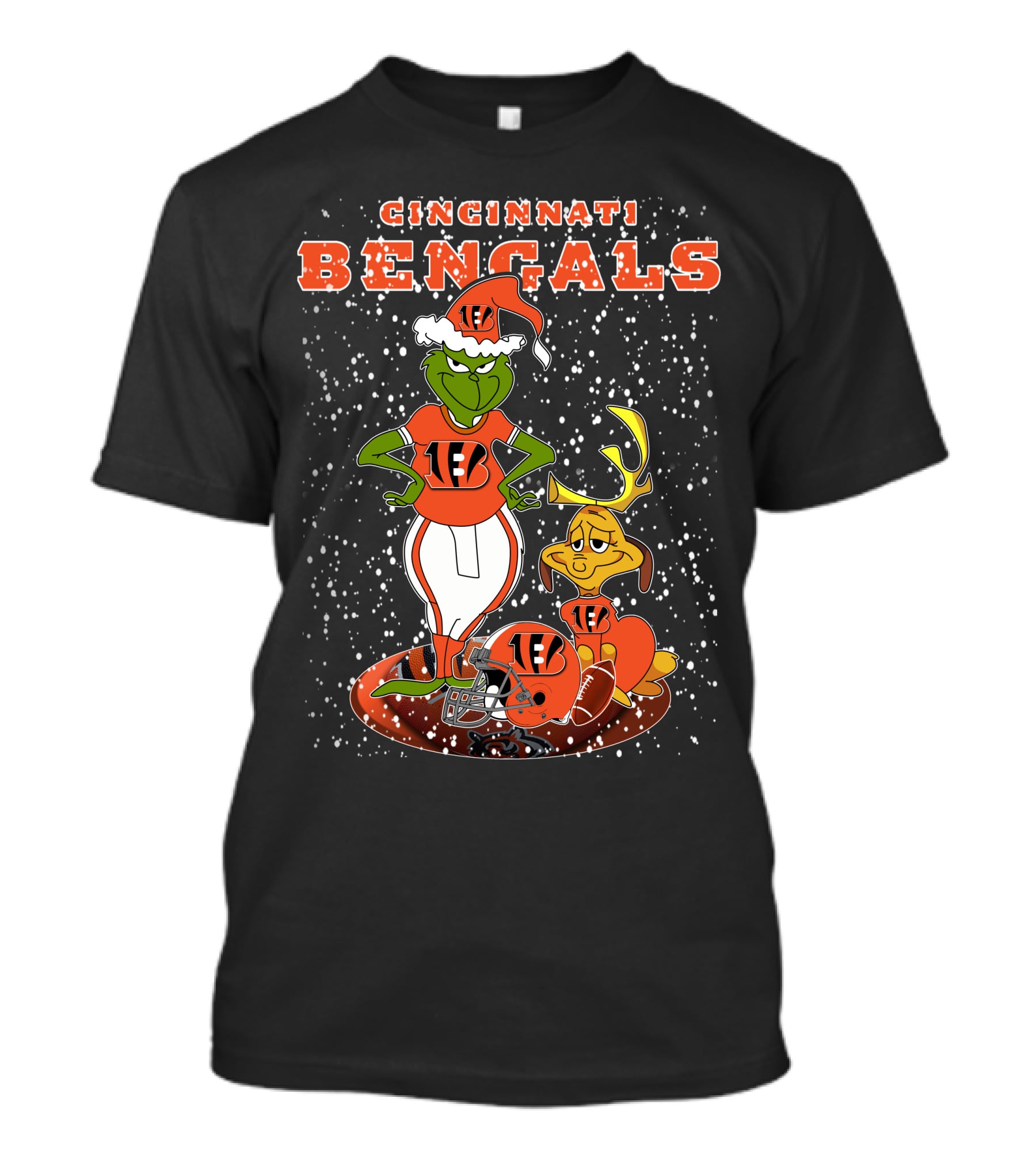 Cincinnati Bengals Grinch Max Christmas T-Shirt
