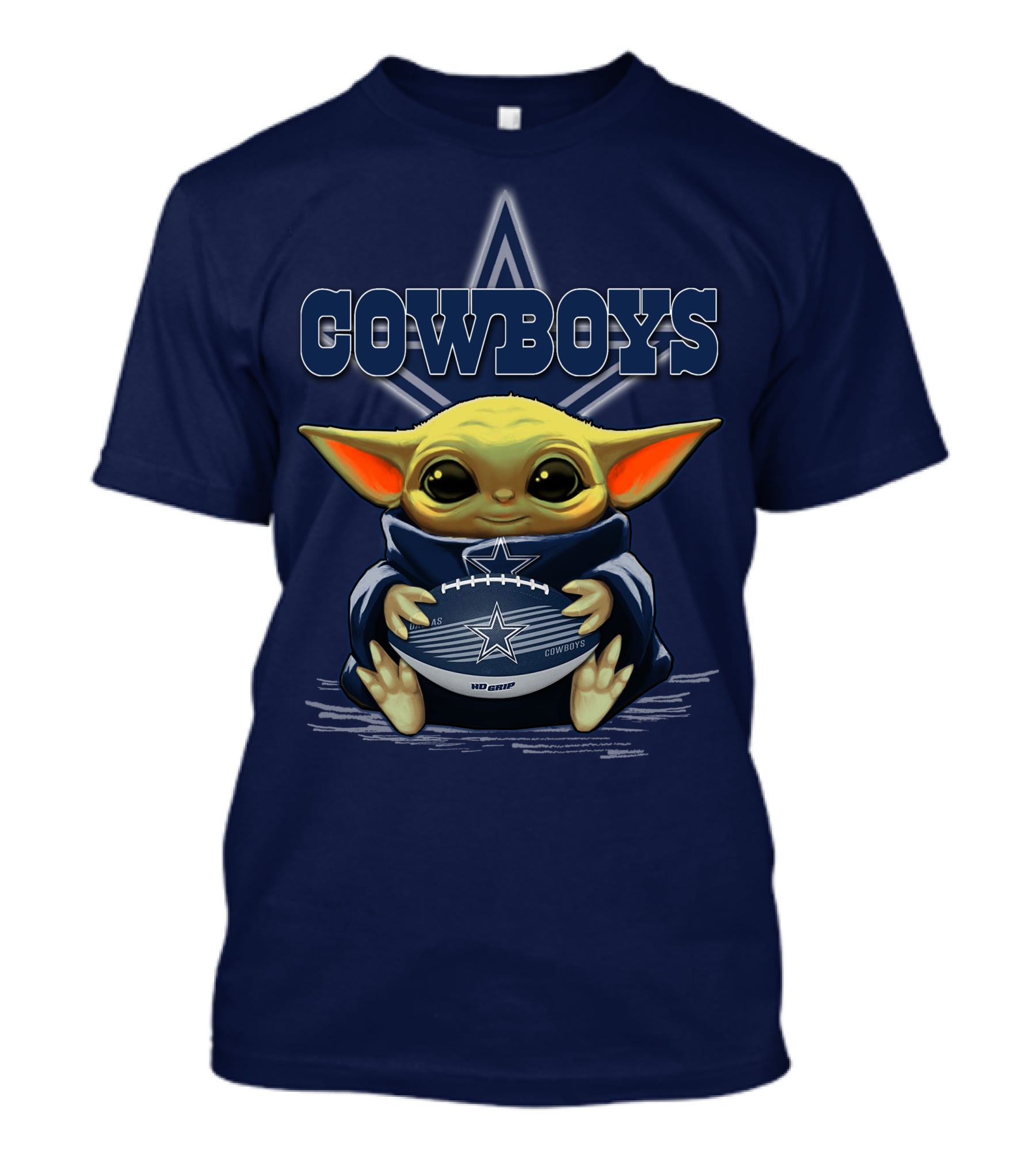 Yoda Cowboys Football Star Wars Dallas Fan Gear T-Shirt