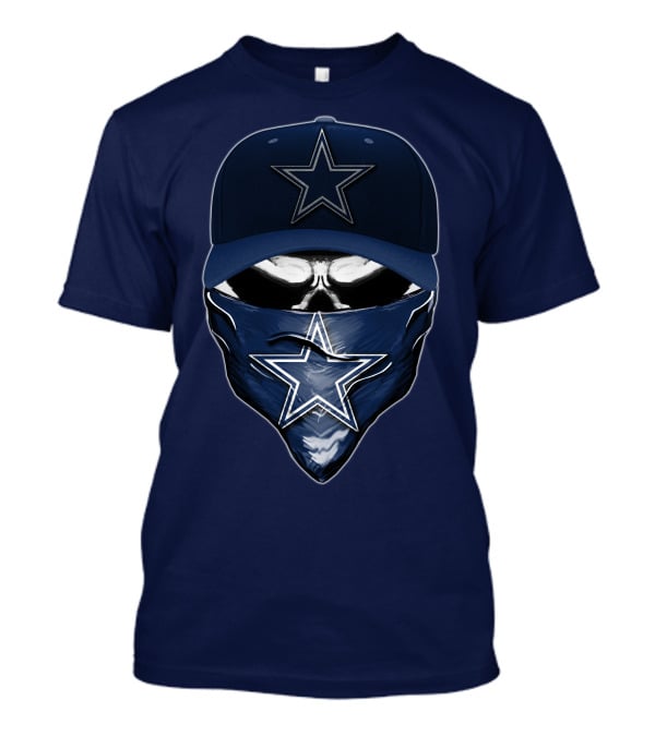 Dallas Cowboys Skull Star Logo Fan Gear T-Shirt