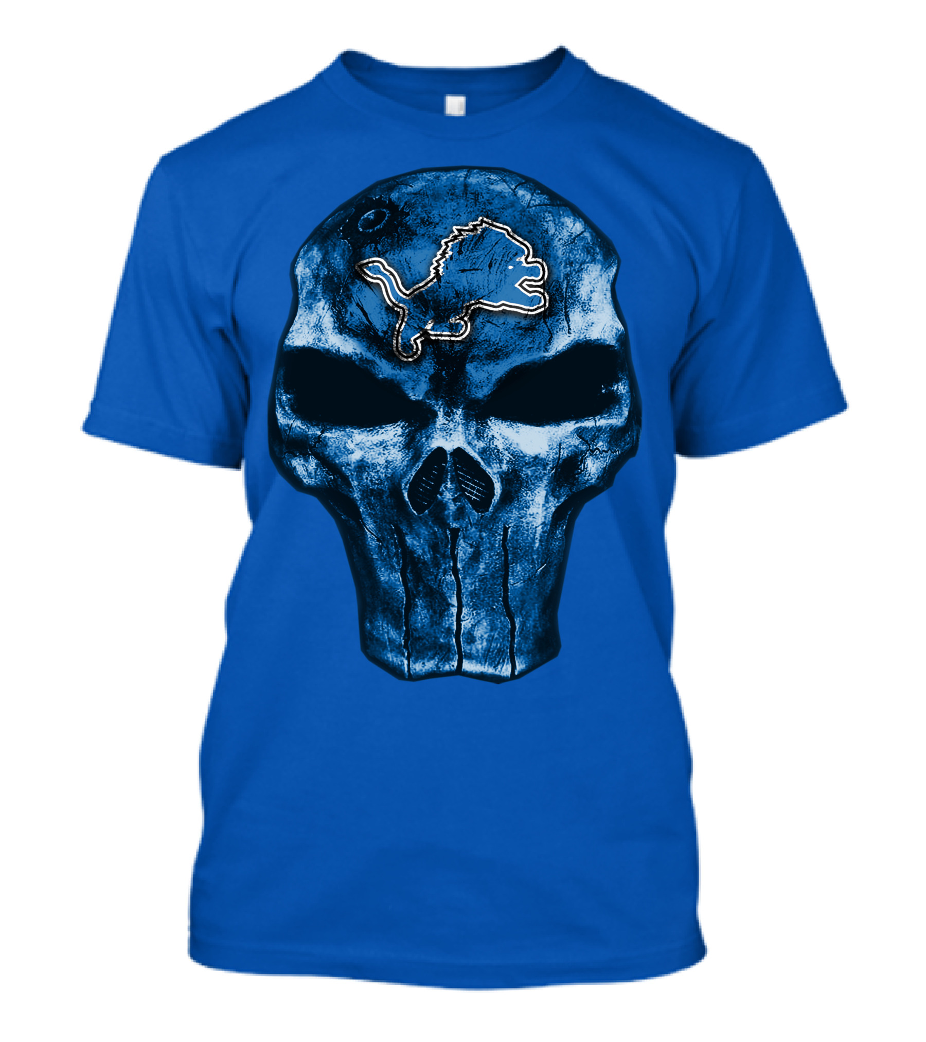 Detroit Lions Skull T-Shirt