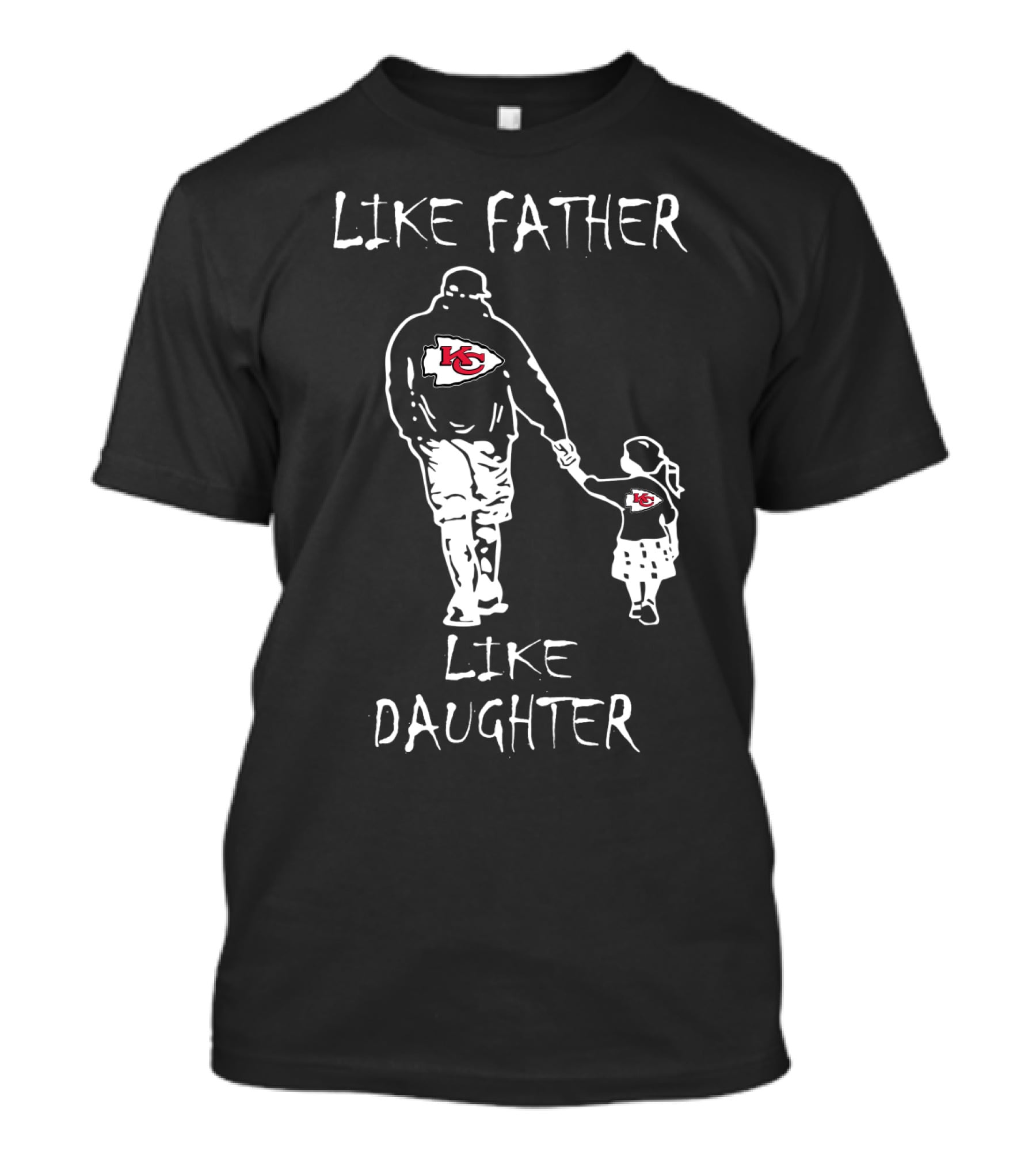 Like Father Like Daughter Kansas City Chiefs Fan Bonding T-Shirt