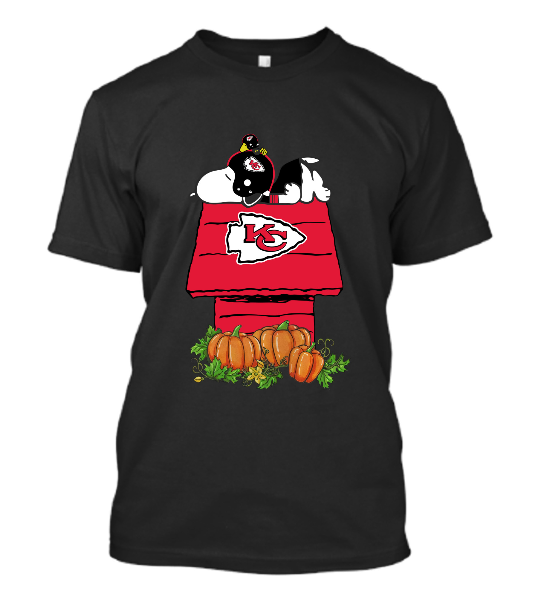Kansas City Chiefs Snoopy Pumpkin Halloween T-Shirt