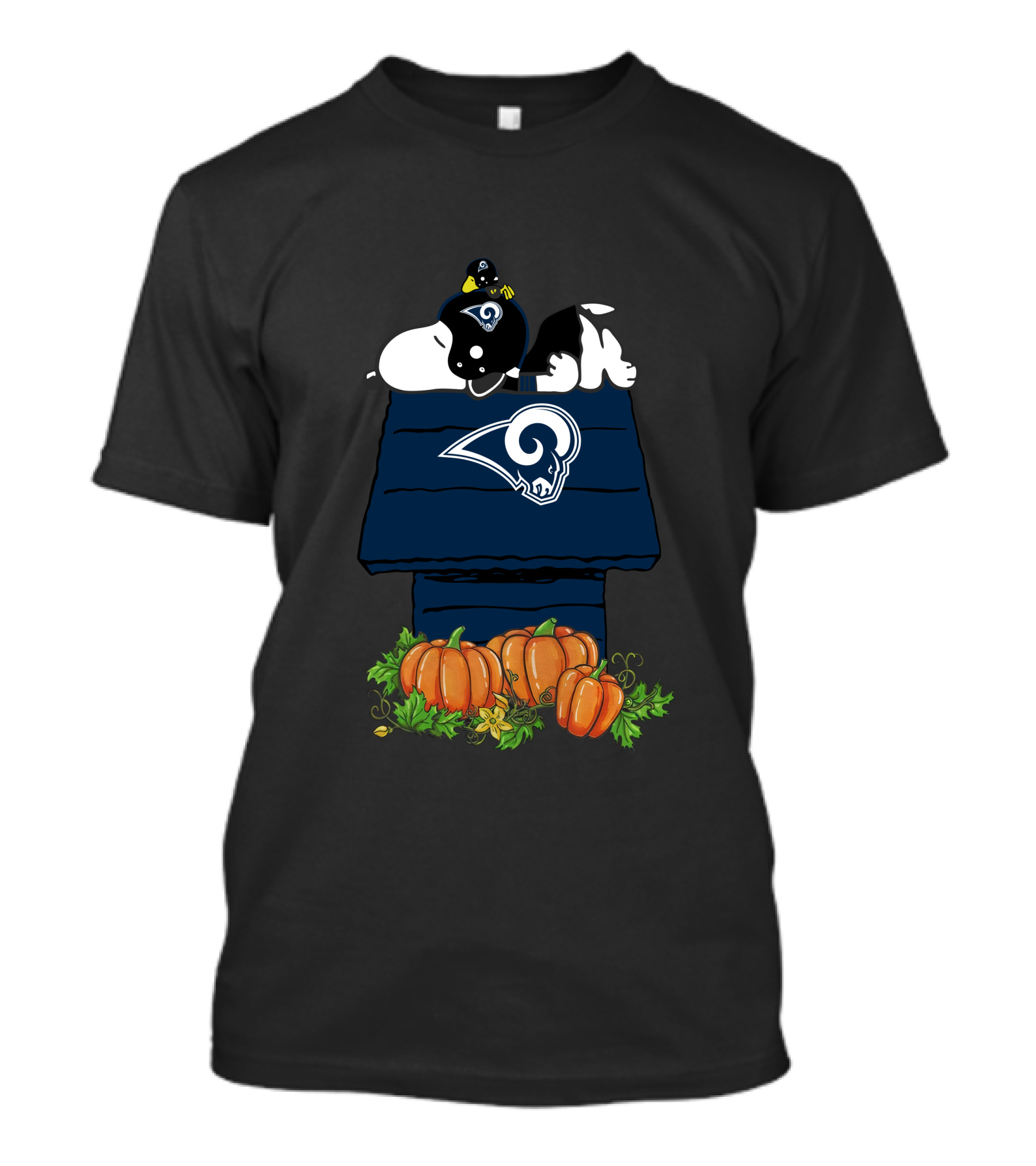 Snoopy Los Angeles Rams Pumpkin Patch T-Shirt