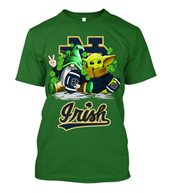 Notre Dame Fighting Irish Football St Patrick's Day Irish T-Shirt