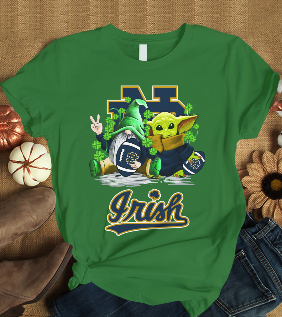 Notre Dame Fighting Irish Football St Patrick's Day Irish T-Shirt