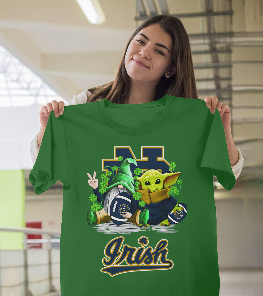 Notre Dame Fighting Irish Football St Patrick's Day Irish T-Shirt
