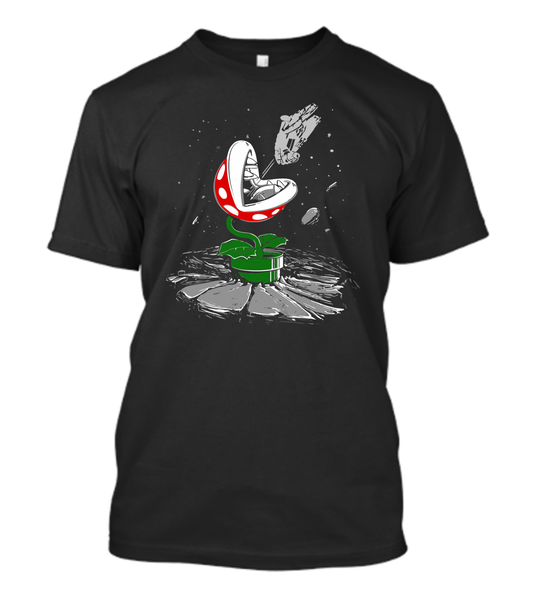 Piranha Strikes Back Space Battle T-Shirt