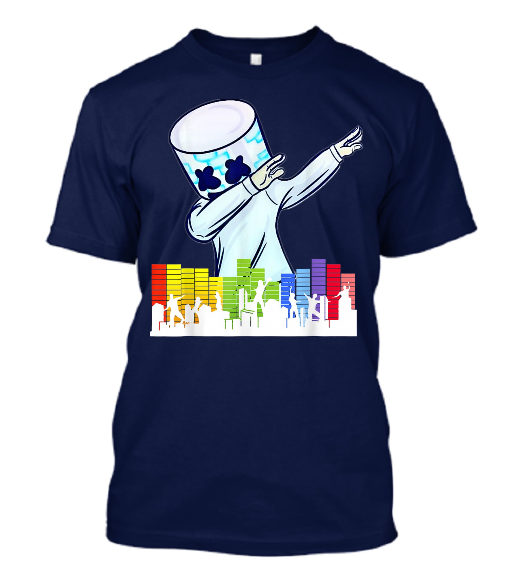 All I Want For Christmas Is Marshmallow DJ Dance Love Mello Dabbing Music Equalizer T-Shirt