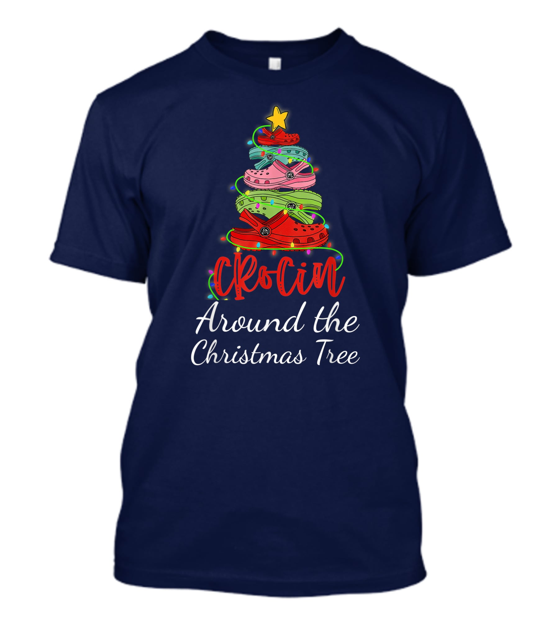 Crocin Around The Christmas Tree Holiday Footwear T-Shirt