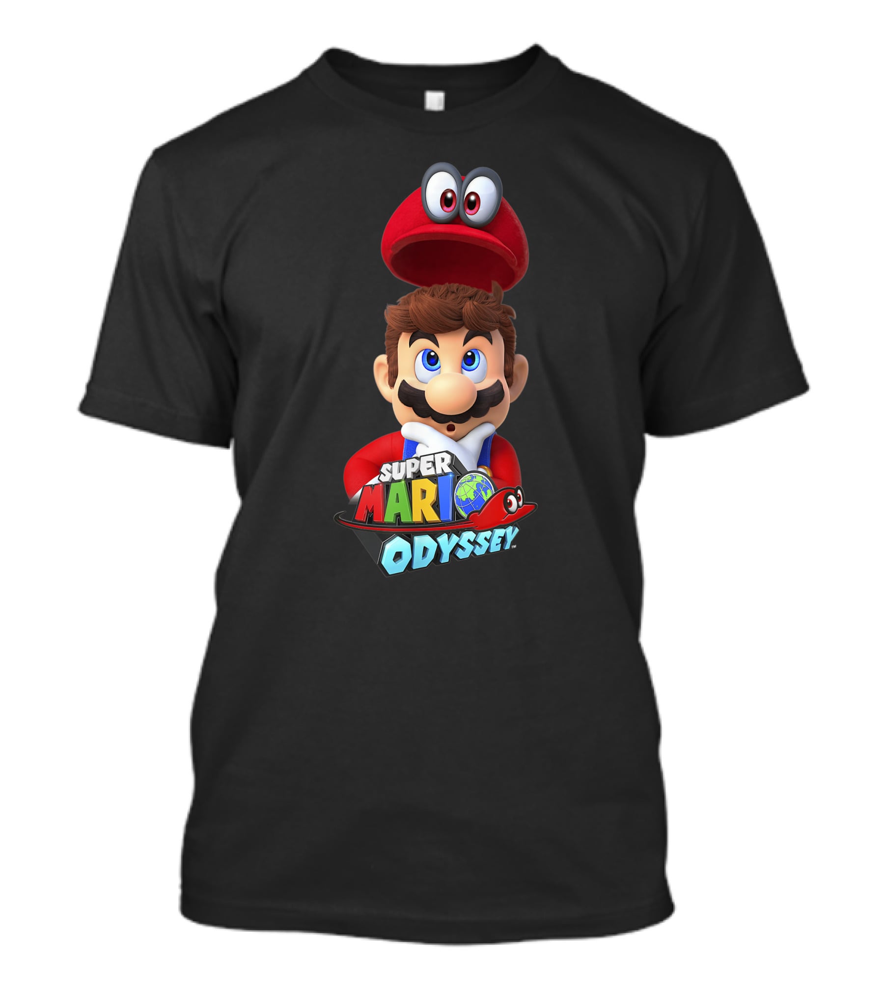 Super Mario Odyssey Funny Cappy And Mario Game T-Shirt