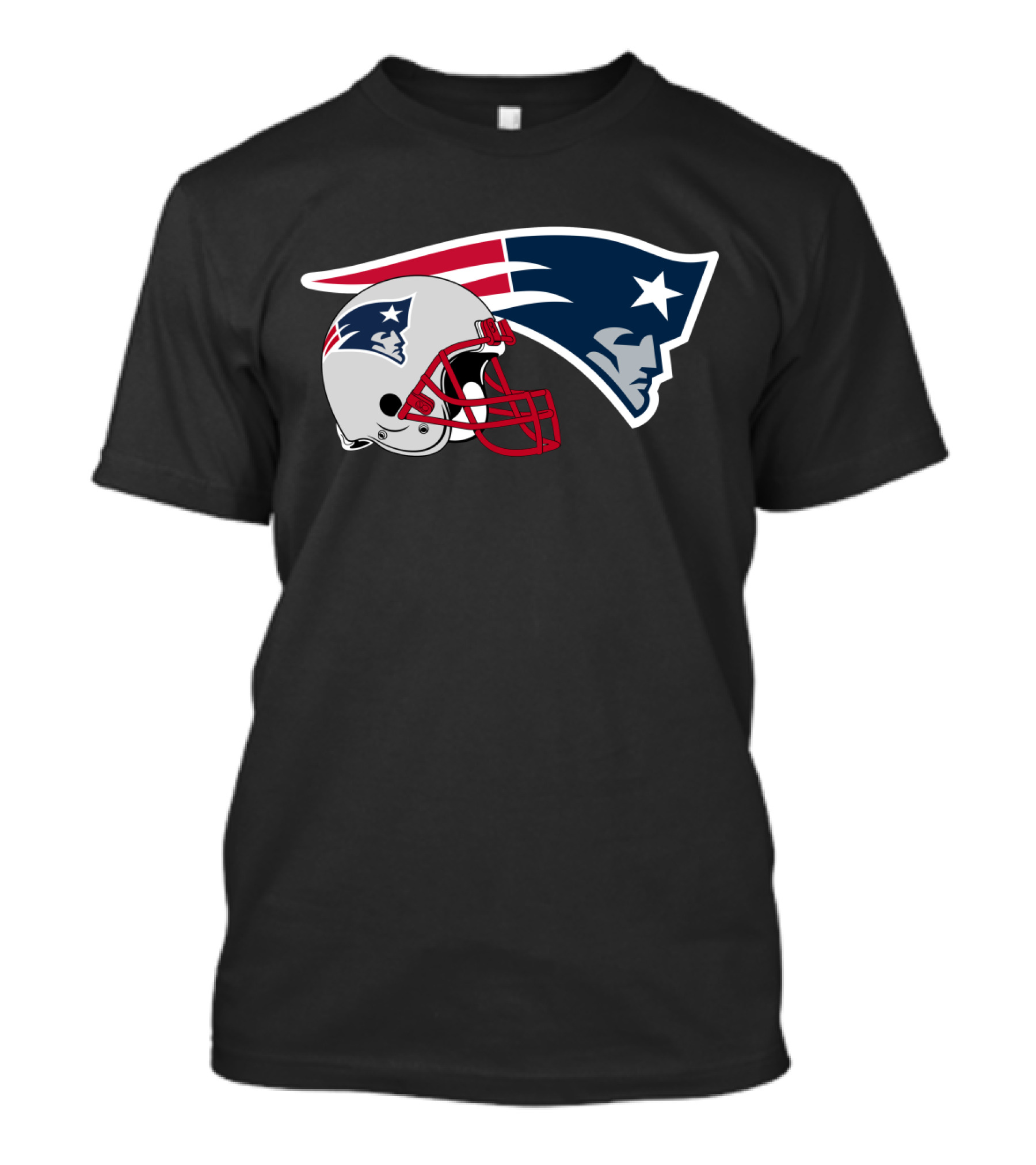New England Patriots Helmet And Logo Patriots Football Team T-Shirt