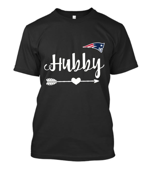 New England Patriots Hubby Arrow Heart T-Shirt