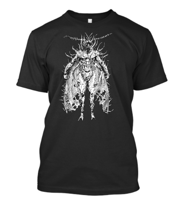 Cordyceps Infected Mothman Cryptid Creature With Intricate Winged Exoskeleton T-Shirt