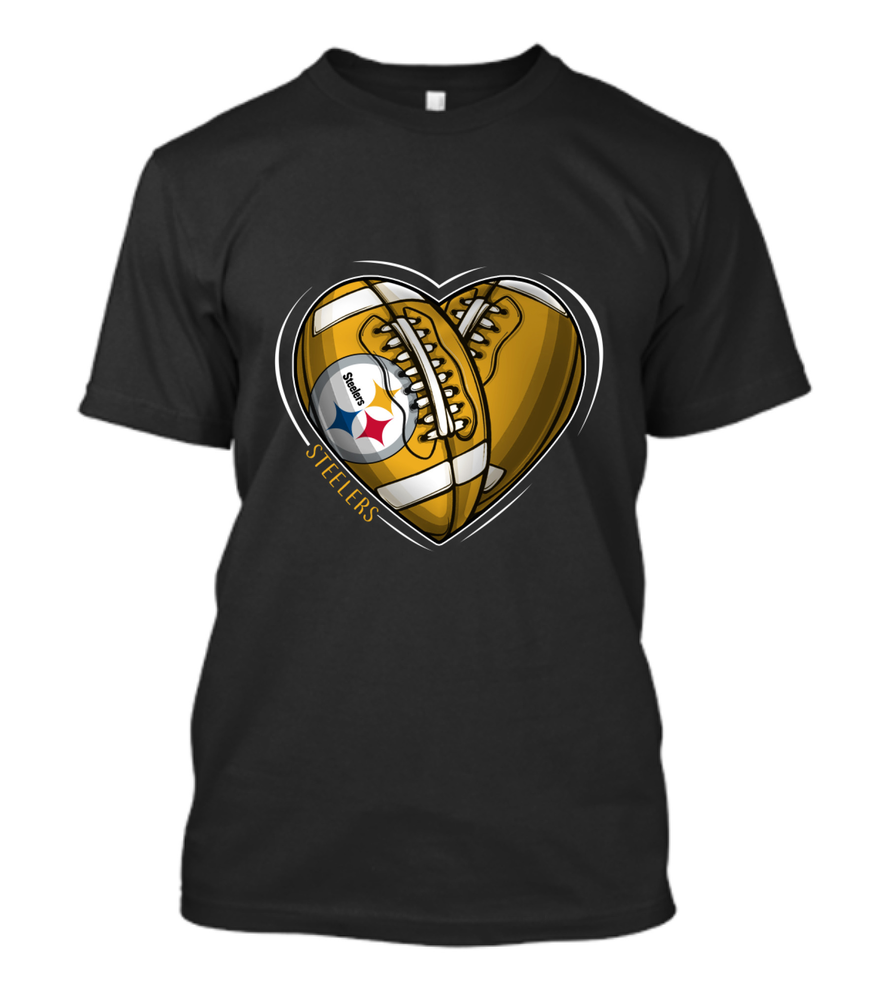 Steelers Heart Football Steelers T-Shirt