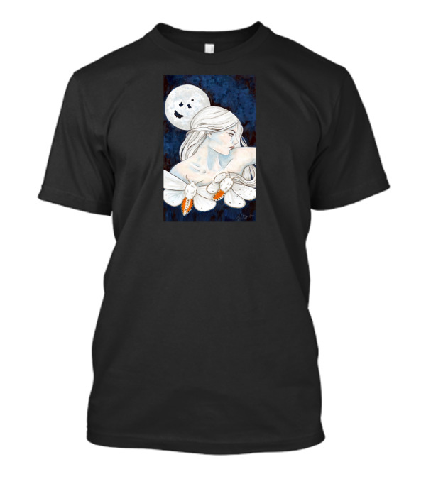 Moonlit Enchantress With Mystical Moths T-Shirt