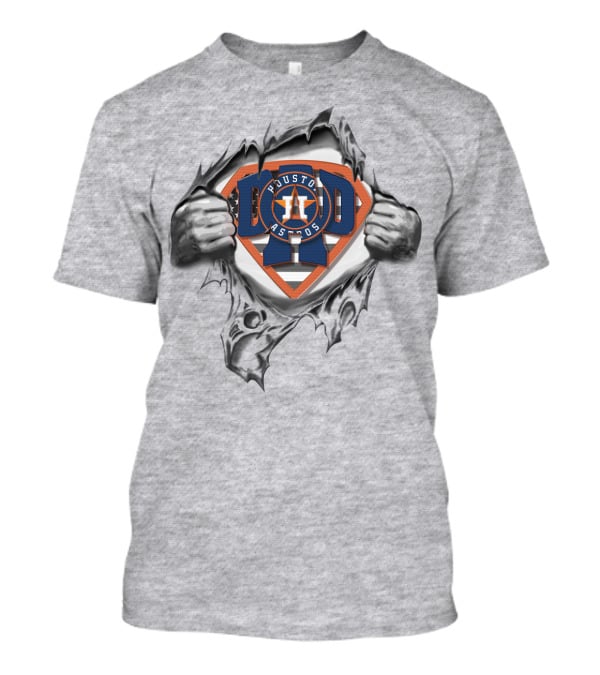 SUPERDAD Houston Astros Logo Superman T-Shirt