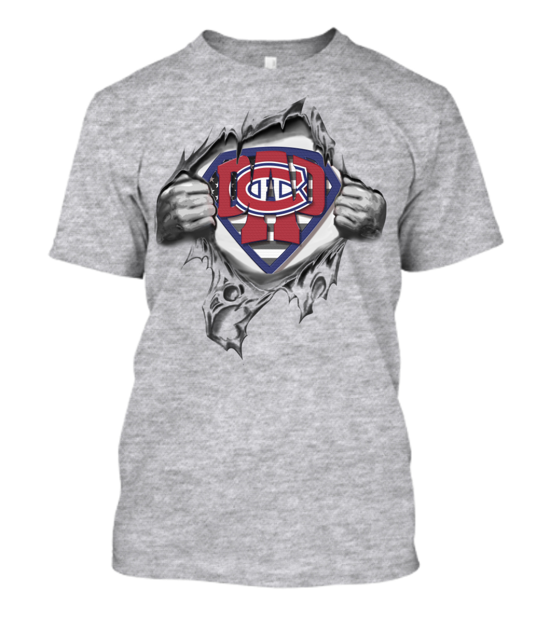 SUPERDAD Montreal Canadiens Logo Superman T-Shirt