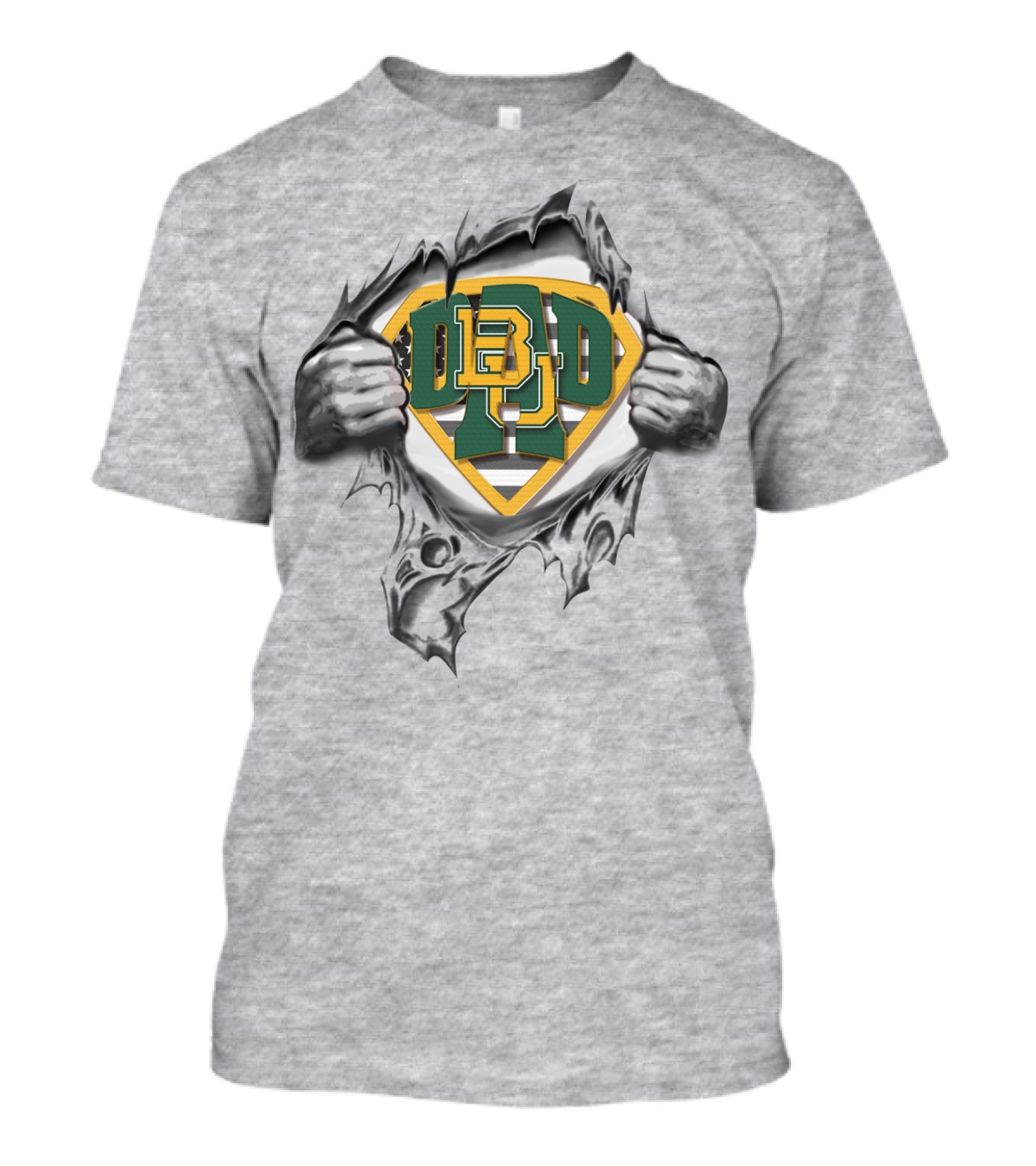 Baylor Bears Superdad Superhero T-Shirt