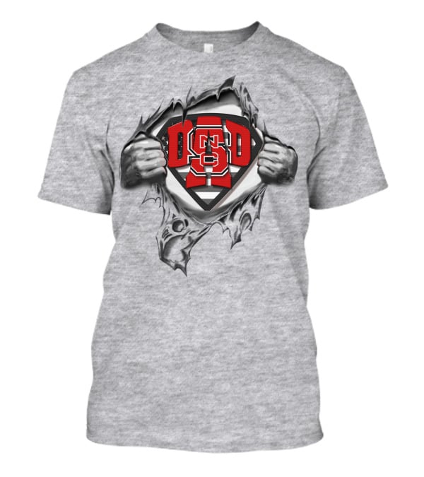 SUPERDAD NC STATE LOGO TORN OPEN T-Shirt