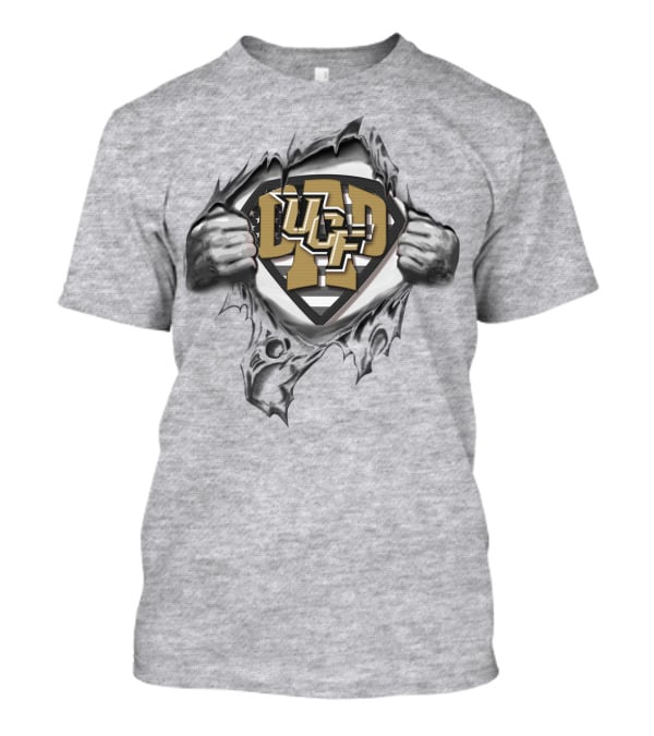 SUPERDAD UCF KNIGHTS LOGO RIPPED SHIELD T-Shirt