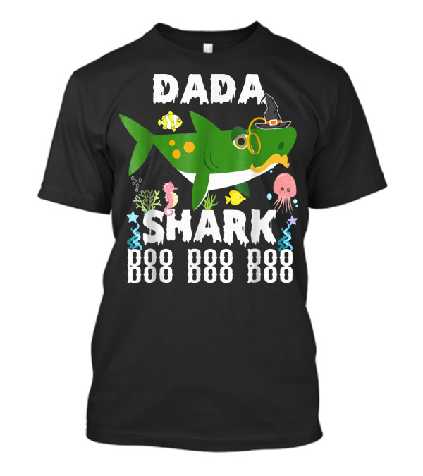 Dada Shark Doo Doo Halloween Birthday Boy Men T-Shirt