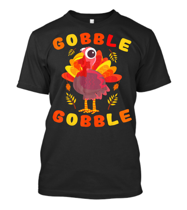 Gobble Gobble Turkey Kids Thanksgiving T-Shirt