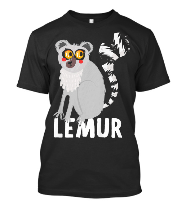 Kids Lemur For Girls With Cute Lemur T-Shirt