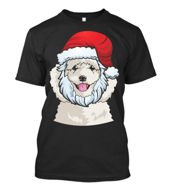 Santa Claus Poodle Christmas Dog T-Shirt