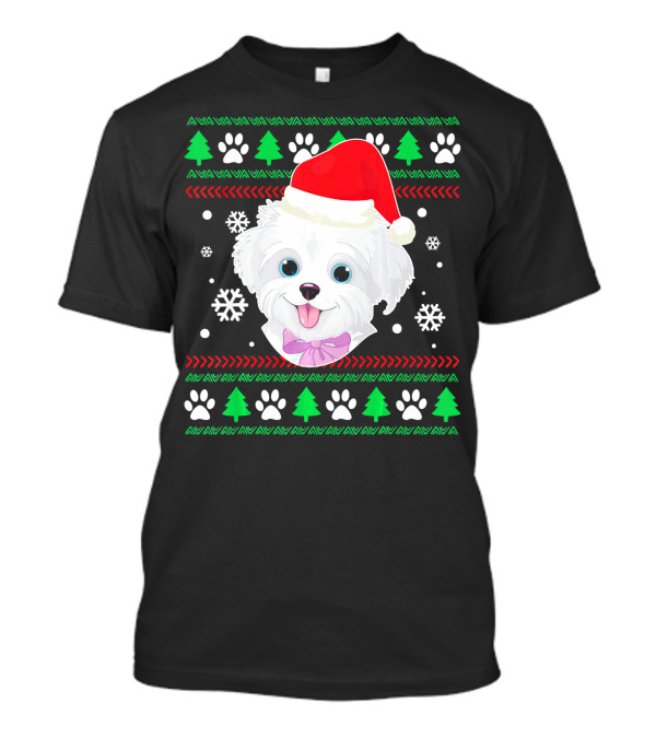 Havanese Scottish Santa Hat Christmas T-Shirt