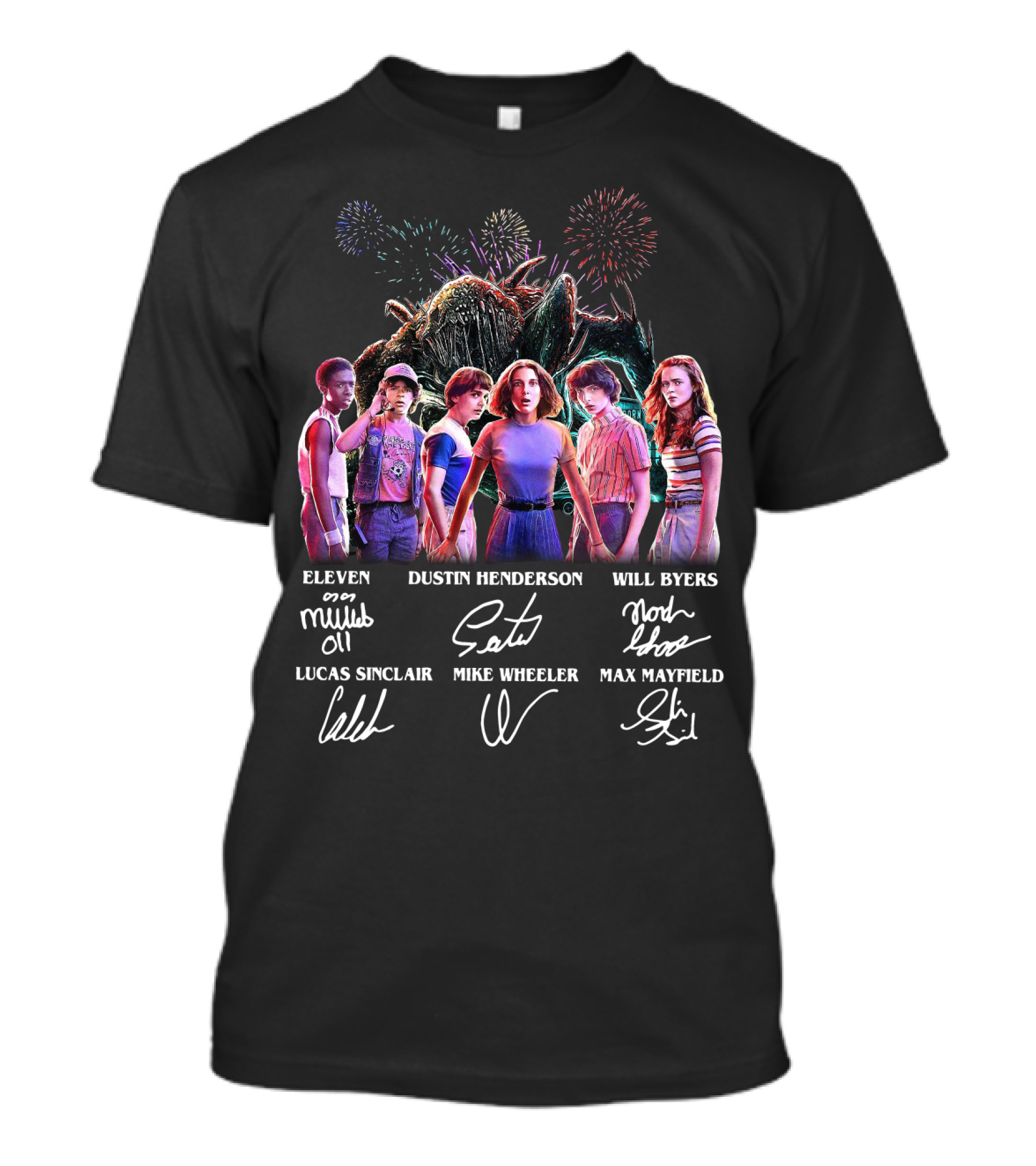 Stranger Things Season 3 Eleven Dustin Henderson Will Byers Lucas Sinclair Mike Wheeler Max Mayfield T-Shirt